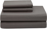 Calvin Klein White Label Double Stitch Sateen California King Sheet Set, Viola Calvin Klein White Label Double Stitch Sateen California King Sheet Set, Viola