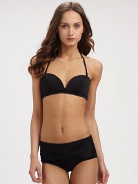 EXCLUSIVELY AT SAKS. A modern nod to a classic retro design, this swim style features molded cups for shape, underwire for support and flattering gathered, twist details on its stretch bottom.Removable halter strapSeamed, molded cupsPretty self-tie detailsBack clasp closureHigh-waist stretch bottomFully lined80% polyamide/20% elastaneHand washImported EXCLUSIVELY AT SAKS. A modern nod to a classic retro design, this swim style features molded cups for shape, underwire for support and flattering gathered, twist details on its stretch bottom.Removable halter strapSeamed, molded cupsPretty self-tie detailsBack clasp closureHigh-waist stretch bottomFully lined80% polyamide/20% elastaneHand washImported