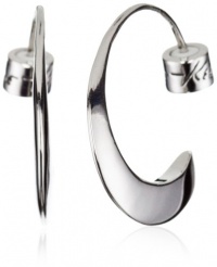 Kenneth Cole New York Silver-Tone Small Hoop Earrings