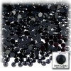 144pc flatback Acrylic Rhinestones Round 5mm - 21ss Jet Black