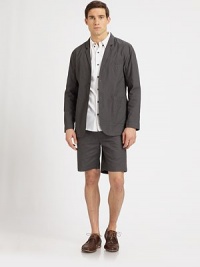 Lightweight jacket with oversized pocket details for added versatility and comfort.ButtonfrontChest welt, waist patch pocketsPartially linedAbout 28 from shoulder to hemCottonDry cleanImported Lightweight jacket with oversized pocket details for added versatility and comfort.ButtonfrontChest welt, waist patch pocketsPartially linedAbout 28 from shoulder to hemCottonDry cleanImported