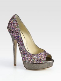 From the 24:7 Collection. Crackled leather heel and platform, surrounded by a glamorous, glitter-encrusted upper. Self-covered heel, 6 (150mm)Island platform, 1 (25mm)Compares to a 5 heel (125mm)Glitter-coated leather upperLeather liningBuffed leather solePadded insoleMade in Italy From the 24:7 Collection. Crackled leather heel and platform, surrounded by a glamorous, glitter-encrusted upper. Self-covered heel, 6 (150mm)Island platform, 1 (25mm)Compares to a 5 heel (125mm)Glitter-coated leather upperLeather liningBuffed leather solePadded insoleMade in Italy
