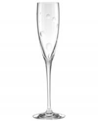 A nice surprise, this flute from the Society Hill crystal stemware collection features pressed dots and clean lines in luminous crystal from kate spade new york. A nice surprise, this flute from the Society Hill crystal stemware collection features pressed dots and clean lines in luminous crystal from kate spade new york.