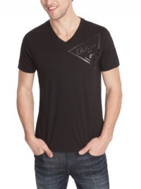 GUESS Basic V-Neck Triangle Logo Tee GUESS Basic V-Neck Triangle Logo Tee