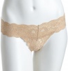 Cosabella Women's Never Say Never Cutie Low-Rise Thong, Blush, One Size