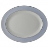 Bernardaud Dune Blue Oval Platter 13 In