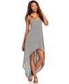 A dramatic hi-lo hem ups the edge on this striped BCBGeneration maxi dress -- pop it with a statement shoe to complete the look!
