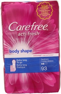 Carefree Body STape Extra Long Unscented, 93 Count