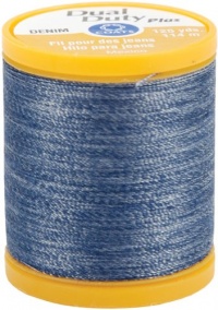 Coats & Clark Dual Duty Denim Thread For Jeans 125 Yds: Denim Blue Coats & Clark Dual Duty Denim Thread For Jeans 125 Yds: Denim Blue