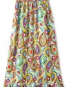 KC Parker Girls 7-16 Printed Maxi Dress, White/Multi, 14