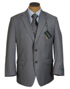 Ralph Lauren Mens Silver Gray Solid Sport Coat Jacket