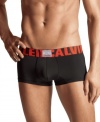 Underwear peeking above your belt is so passe. Avoid the show with these low-rise Calvin Klein briefs.