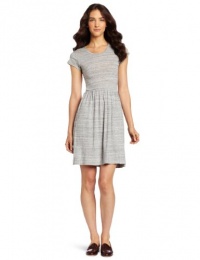 French Connection Women's Classic Martha Cap Sleeve Dress, Gray, 12 French Connection Women's Classic Martha Cap Sleeve Dress, Gray, 12