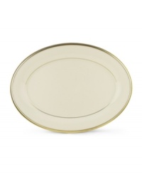 From the Lenox Dimension Collection, classic Eternal dinnerware elegantly accents the table. In ivory china with rich gold trim, Eternal is offered in a complete selection of pieces. From the Lenox Dimension Collection, classic Eternal dinnerware elegantly accents the table. In ivory china with rich gold trim, Eternal is offered in a complete selection of pieces.