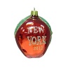 A shiny, glittering red apple-add the iconic New York symbol to your holiday tree.