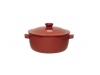 Emile Henry 614553 Flame Top 5-1/2-Quart Round Stewpot, Red