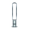 Dyson's AM02 Tower Fan is designed to cool larger areas. Featuring patented Air Multiplier™ technology, it generates powerful airflow and velocity. No fast-spinning blades mean smooth airflow and it is safe to use around children and pets. No dusty grilles or blades also make it easy to clean. AM02 has an energy-efficient brushless motor. Curved and magnetized remote stores neatly on top of the machine.