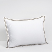 Hudson Park's Italian Percale collection is a simple and elegant cotton percale with double rows of satin stitching. Hudson Park's Italian Percale collection is a simple and elegant cotton percale with double rows of satin stitching.