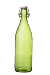 Bormioli Rocco Giara Bottle Set of 6, Green