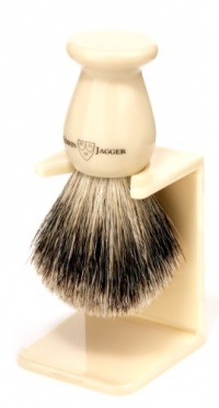 Edwin Jagger 1ej947sds Traditional English Best Badger Hair Shaving Brush Faux Ivory Medium With Drip Stand, Ivory, Medium Edwin Jagger 1ej947sds Traditional English Best Badger Hair Shaving Brush Faux Ivory Medium With Drip Stand, Ivory, Medium