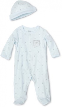 Little Me Baby-boys Newborn Little Prince Footie and Hat, Light Blue, Newborn Little Me Baby-boys Newborn Little Prince Footie and Hat, Light Blue, Newborn