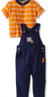 Little Me Baby-boys Infant Elephant Overall Set, Blue, 12 Months Little Me Baby-boys Infant Elephant Overall Set, Blue, 12 Months