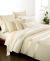 Elegant simplicity! The Essentials Ivory quilted sham from Donna Karan adds elegance and comfort to your bed with perfectly tailored puckered stitch details.