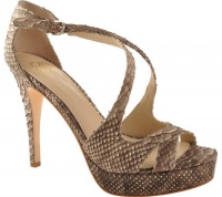 Joan & David Collection Women's Krissie Platform Sandal,Brown Multi Reptile,7.5 M US