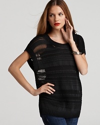 DKNY Sheer Stripe Sweater DKNY Sheer Stripe Sweater
