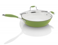 Michelle B. by Fagor Cast Iron Lite Fryer with Lid, Lemon Lime, 4.5-Quart Michelle B. by Fagor Cast Iron Lite Fryer with Lid, Lemon Lime, 4.5-Quart