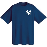 New York Yankees Official Wordmark Short Sleeve T-Shirt, Navy New York Yankees Official Wordmark Short Sleeve T-Shirt, Navy