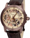 Stuhrling Original Men's 228.3365K77 Symphony Saturnalia Brumalia Mechanical Skeleton Brown Watch