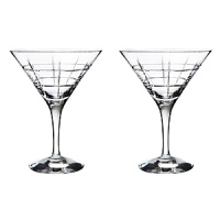 Orrefors Street Martini Pair Orrefors Street Martini Pair