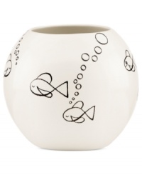 Full of personality, the Woodland Park rose bowl is a fun surprise in any setting by kate spade new york. Featuring a black and white underwater scene inspired by Seattle's Phimney Ridge zoo. Full of personality, the Woodland Park rose bowl is a fun surprise in any setting by kate spade new york. Featuring a black and white underwater scene inspired by Seattle's Phimney Ridge zoo.