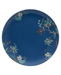 Flower power. Featuring delicate blooms on ultra-durable porcelain, this Veronica salad plate accents the table with smart style. A royal-blue ground with coordinating florals adds striking contrast to the cream-colored place setting. Flower power. Featuring delicate blooms on ultra-durable porcelain, this Veronica salad plate accents the table with smart style. A royal-blue ground with coordinating florals adds striking contrast to the cream-colored place setting.