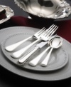 Expertly crafted and beautifully rendered, this place settings collection from Wallace features a subtle beaded border to accent the elegant teardrop shape. 5-piece place setting includes 1 dinner fork, 1 salad fork, 1 soup spoon, 1 teaspoon and 1 knife.