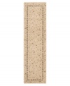 A beautiful lattice of delicate vines and blooming flowers gives this rug its magnetic charm. On a light beige ground with soft accents of red and blue, this densely woven piece invites you into wonderful interior decor.