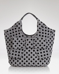 This kate spade new york shoulder bag takes on the textured trend, crafted of felt and patent leather and detailed with a bold bow. Carry it to send a chic, mixed material message. This kate spade new york shoulder bag takes on the textured trend, crafted of felt and patent leather and detailed with a bold bow. Carry it to send a chic, mixed material message.