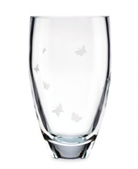 Play up the fun in any room with the whimsically etched Pleasant Hill Bouquet vase from kate spade new york. Pretty butterflies flit across thick, luminous glass, suffusing your home with modern elegance. Play up the fun in any room with the whimsically etched Pleasant Hill Bouquet vase from kate spade new york. Pretty butterflies flit across thick, luminous glass, suffusing your home with modern elegance.