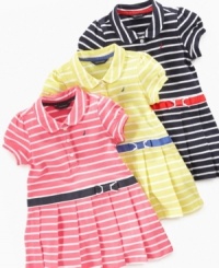 What a little lady. She'll have a touch of grown-up style in this sweetly striped dress from Nautica. What a little lady. She'll have a touch of grown-up style in this sweetly striped dress from Nautica.