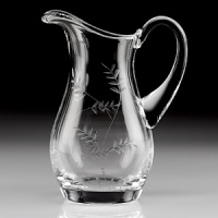 The hand engraved Wisteria collection is a practical and pretty range of Wine Glasses, Bowls, Covered Comports, Hurricane, Carafes, Decanters and Pitchers. Perfect for entertaining inside and outside! The handmade sheared edged items are robust and stylish in every sense. The hand engraved Wisteria collection is a practical and pretty range of Wine Glasses, Bowls, Covered Comports, Hurricane, Carafes, Decanters and Pitchers. Perfect for entertaining inside and outside! The handmade sheared edged items are robust and stylish in every sense.