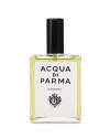 Classic, refined Acqua di Parma in a convenient travel-size bottle. The spicy citrus scent blends hints of jasmine, amber, white musk, and refined florals. Rectangular bottle easily slips into a travel case or handbag. 1.7-ounce spray.