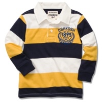 Give him some grown-up varsity style with this Rugby shirt from Osh Kosh. Give him some grown-up varsity style with this Rugby shirt from Osh Kosh.