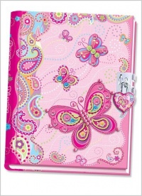 Pecoware / Secret Diary with Lock, Fancy Butterfly Pecoware / Secret Diary with Lock, Fancy Butterfly