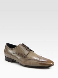 The perfect shoe for every gentlemen, in vintage-inspired leather.Wingtip perforationsLeather liningLeather soleMade in Italy The perfect shoe for every gentlemen, in vintage-inspired leather.Wingtip perforationsLeather liningLeather soleMade in Italy