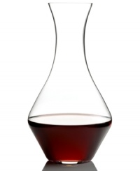 Breathe easy with the Cabernet Magnum decanter. Crafted of high-quality crystal, this Riedel carafe aerates any wine – red, white, young or old – with effortless grace. Perfect for any table and occasion, with any Riedel stemware collection. Breathe easy with the Cabernet Magnum decanter. Crafted of high-quality crystal, this Riedel carafe aerates any wine – red, white, young or old – with effortless grace. Perfect for any table and occasion, with any Riedel stemware collection.