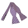 Countess Mara Men's Core Stripe Bow Tie, Pink, One Size