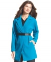 It's electric! Ellen Tracy's bold, blue coat is a bright choice for chilly days. (Clearance)