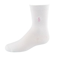 Polo Ralph Lauren girls Flat Knit Crew white 3pairs - 4-6X (shoe size 10-13) Polo Ralph Lauren girls Flat Knit Crew white 3pairs - 4-6X (shoe size 10-13)