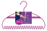 Just Solutions! Steel Hanger Unique Jewelry Organizer, Pink Just Solutions! Steel Hanger Unique Jewelry Organizer, Pink